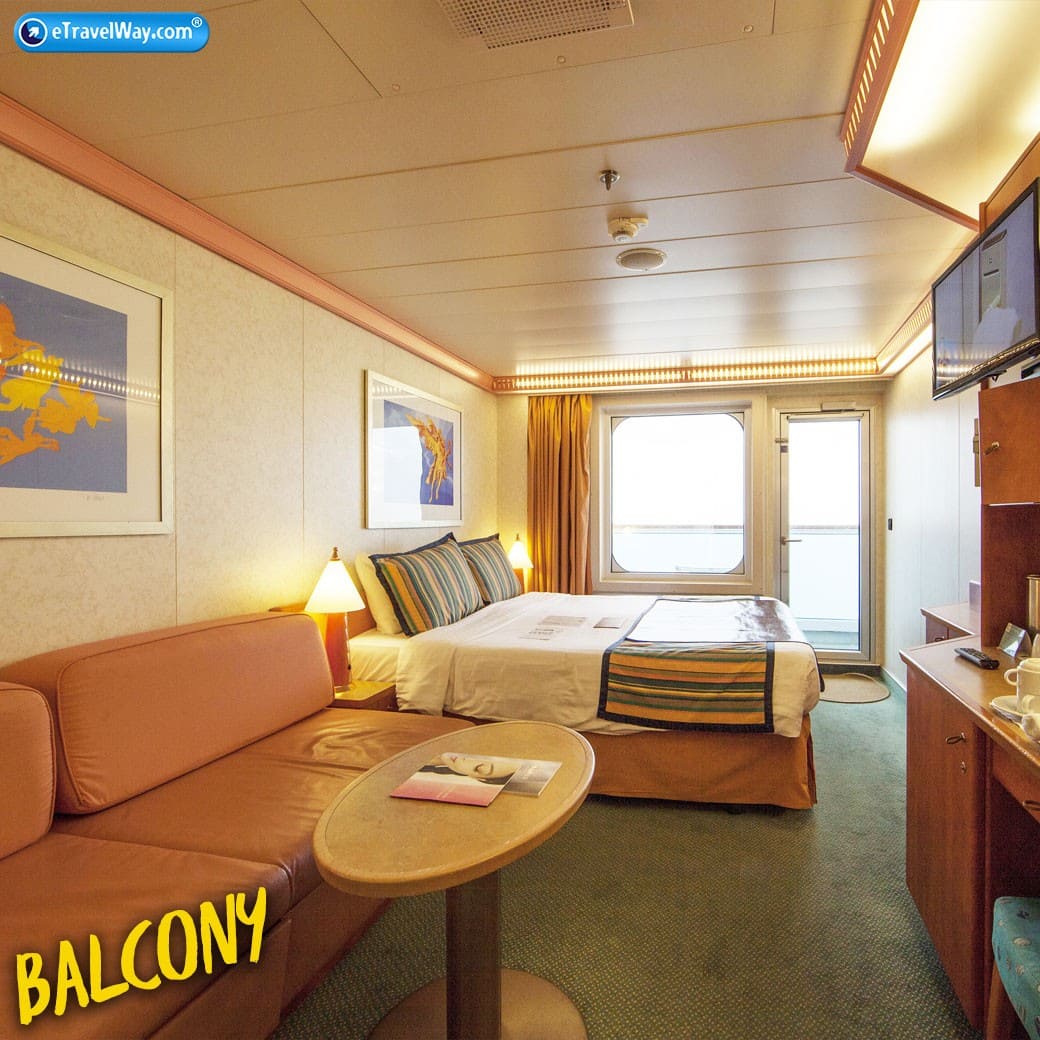 ห้องระเบียง balcony cabin  คอสต้าเซรีน่า - Costa Serena