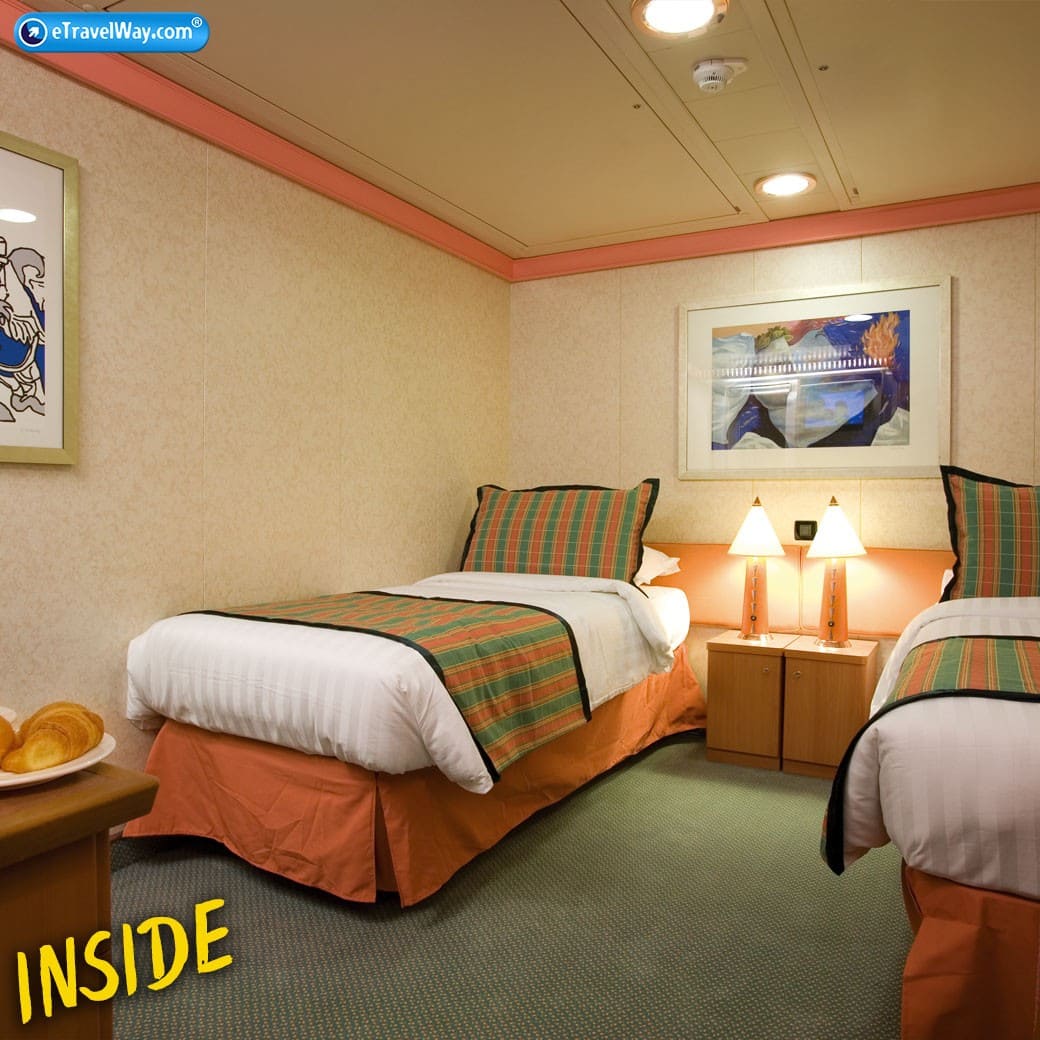 ห้องไม่มีหน้าต่าง inside cabin คอสต้าเซรีน่า - Costa Serena