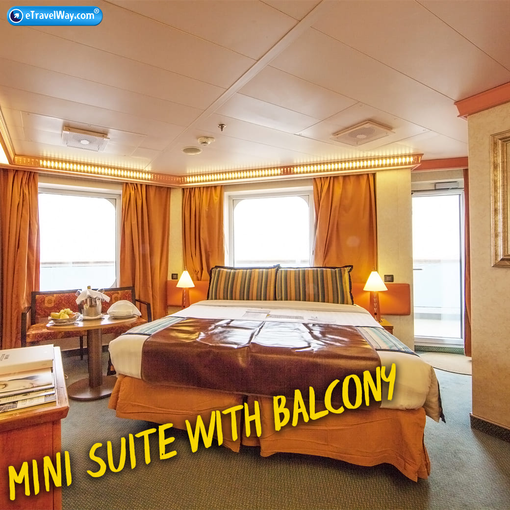 ห้องมินิสวีทมีระเบียง mini suite with balcony cabin คอสต้าเซรีน่า - Costa Serena