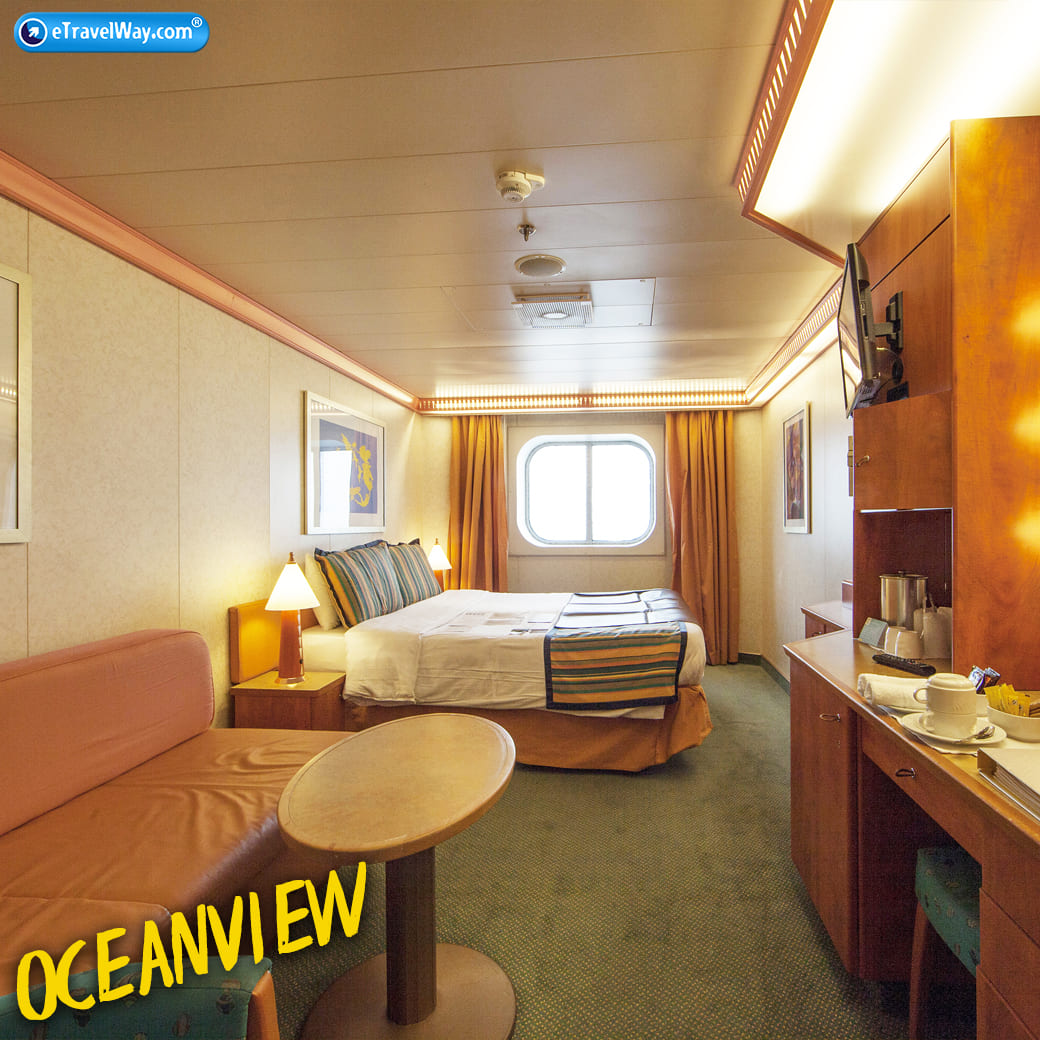 ห้องมีหน้าต่าง oceanview cabin  คอสต้าเซรีน่า - Costa Serena